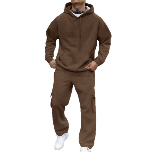 Men's New Autumn And Winter Fashion Hooded Pullover Suit