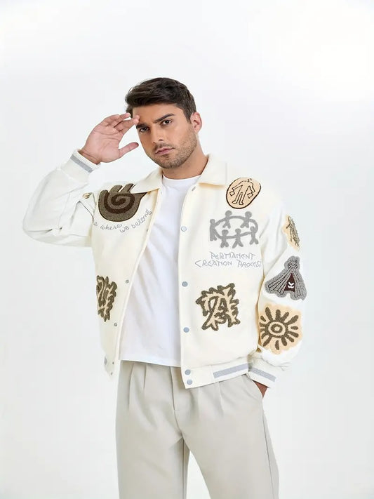 Vintage Amerikanische Retro-Baseballjacke