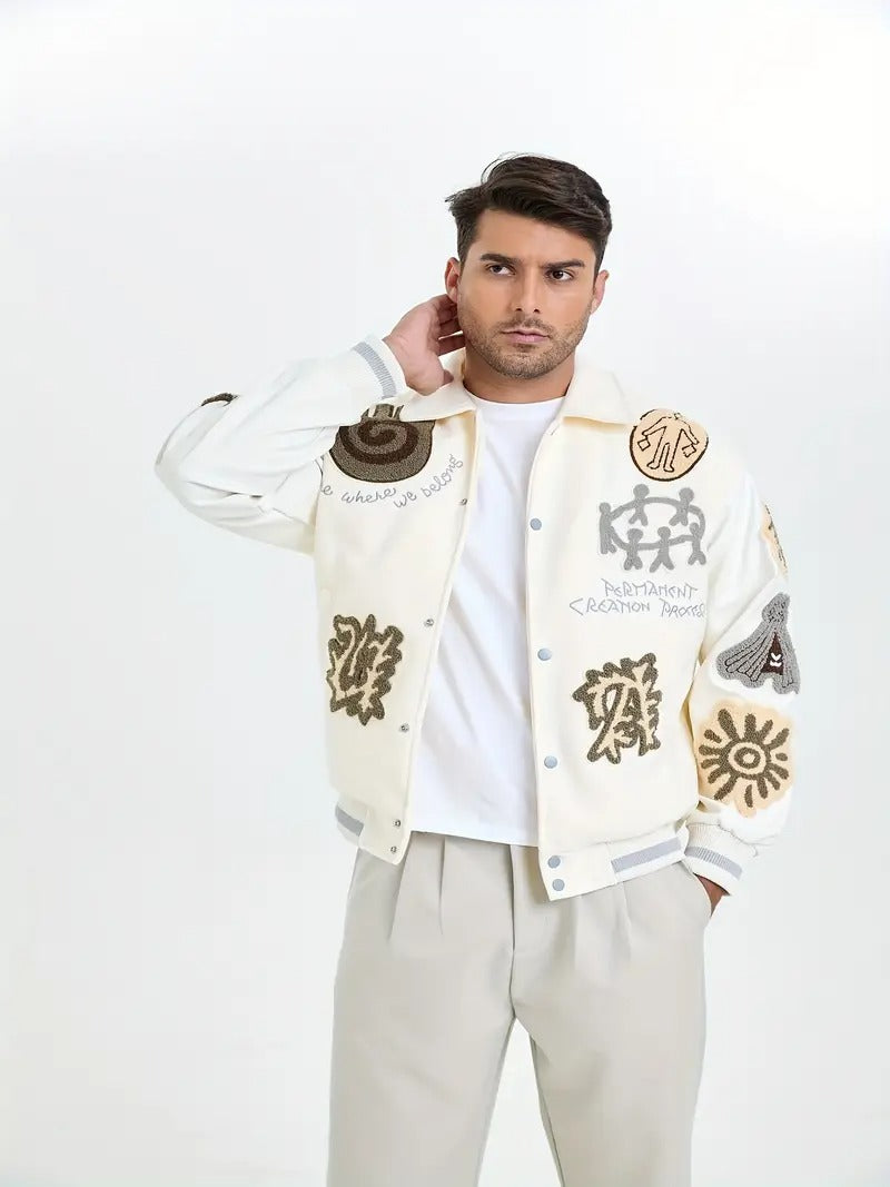 Vintage Amerikanische Retro-Baseballjacke