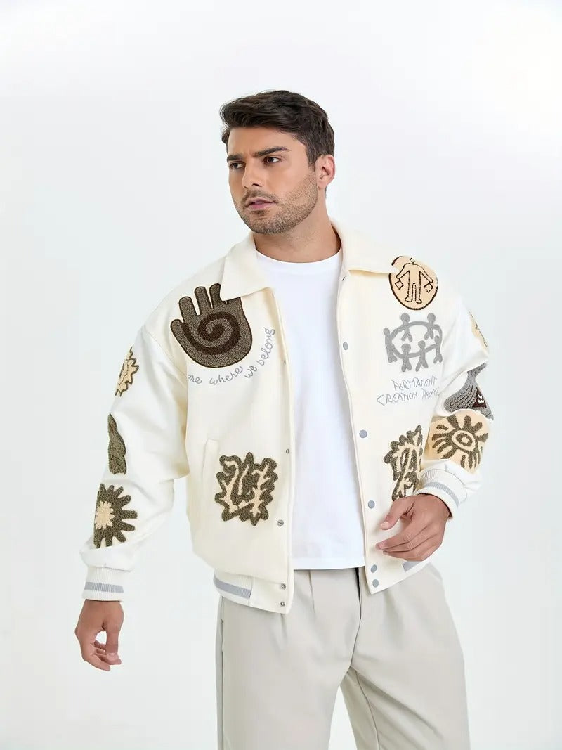 Vintage Amerikanische Retro-Baseballjacke