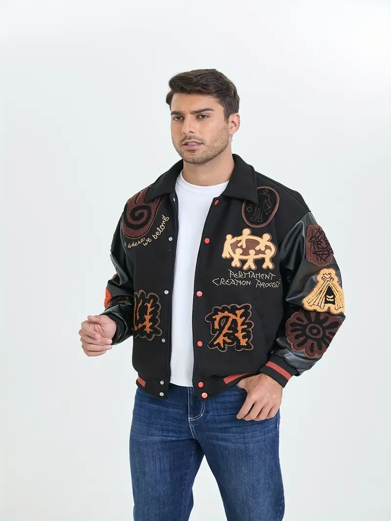 Vintage Amerikanische Retro-Baseballjacke