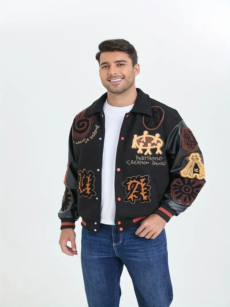 Vintage Amerikanische Retro-Baseballjacke