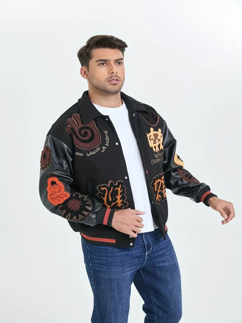 Vintage Amerikanische Retro-Baseballjacke